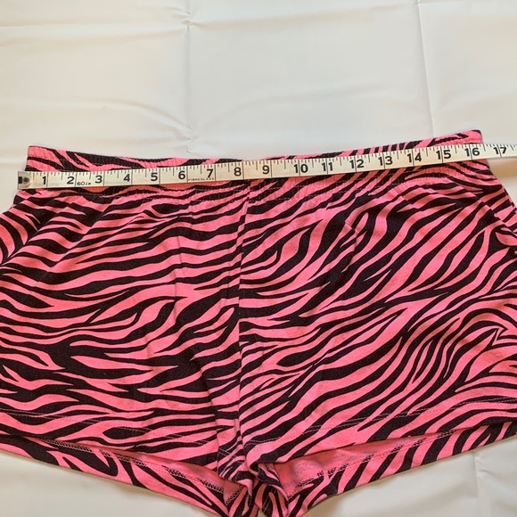 Pink & Black Zebra Large Shorts Athletic/ Sleep Short - Picture 9 of 14